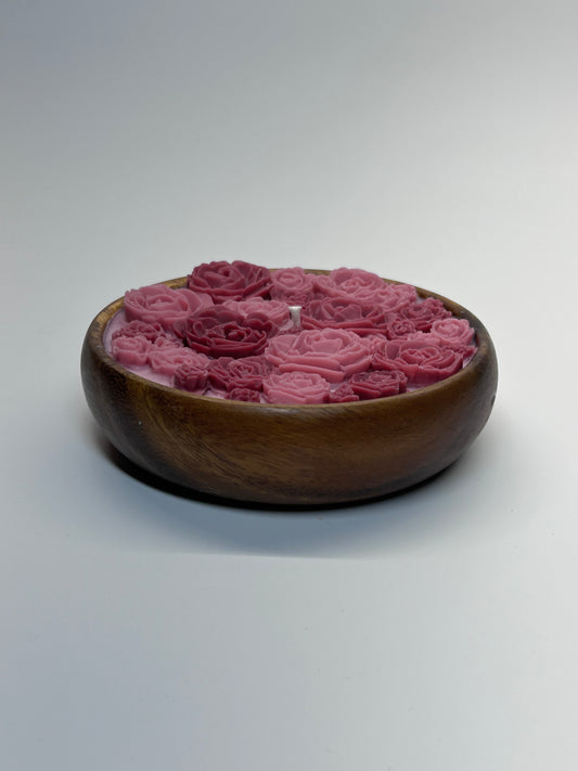 Medium Maroon Rose bowl