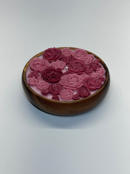 Medium Maroon Rose bowl