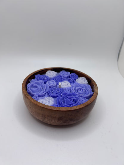 mini purple rose bowl