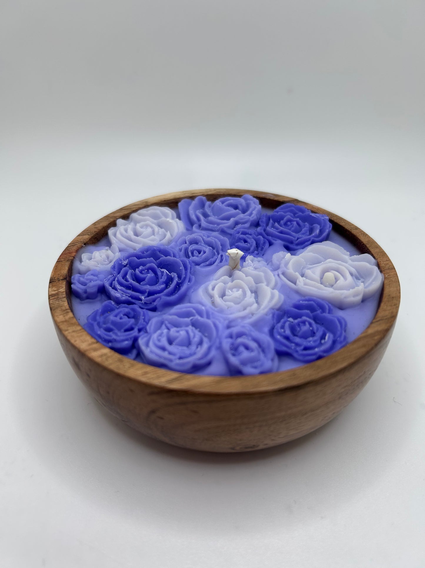 mini purple rose bowl